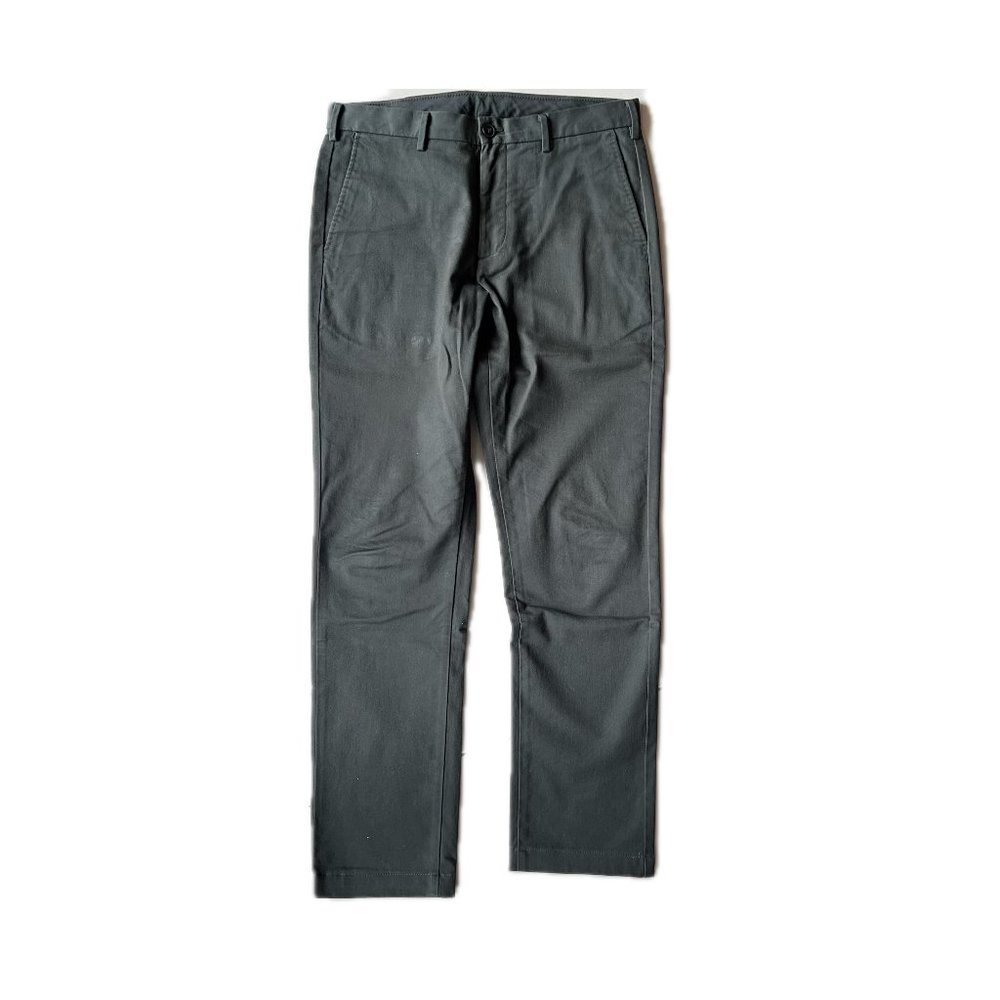 Uniqlo Slim Fit Chinos - Olive - Picture 2 of 6